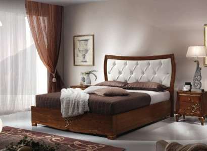 Bett Betten Bettrahmen Holz Doppel Schlafzimmer Braun Modern Doppelbett Möbel